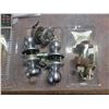 Image 1 : two dead bolts & two door knobs