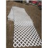 Image 4 : 5 Fence Posts (72"x 4.5") & 12 sheets of used vinyl Lattice (4'x8')