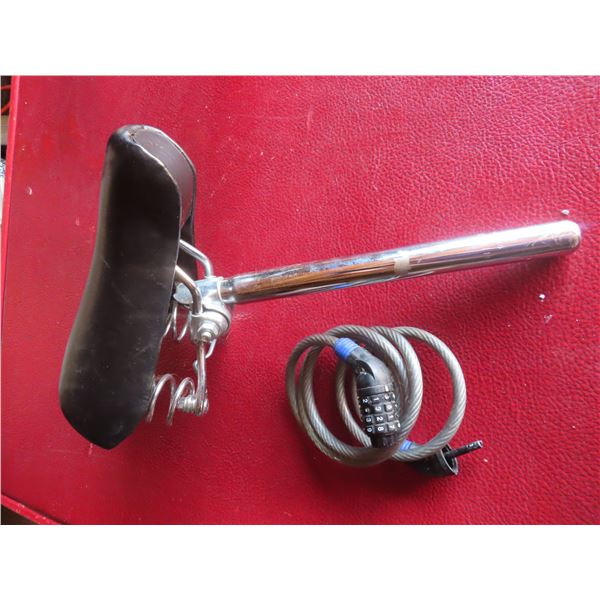 bike seat and lock
