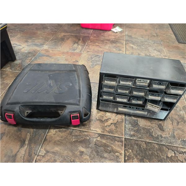 tool case and bolt bin