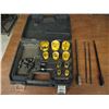 Image 2 : Dewalt Hole Saw set C/W extensions,  mandrels and case.