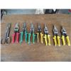 Image 1 : 8 sets of various tin snips.