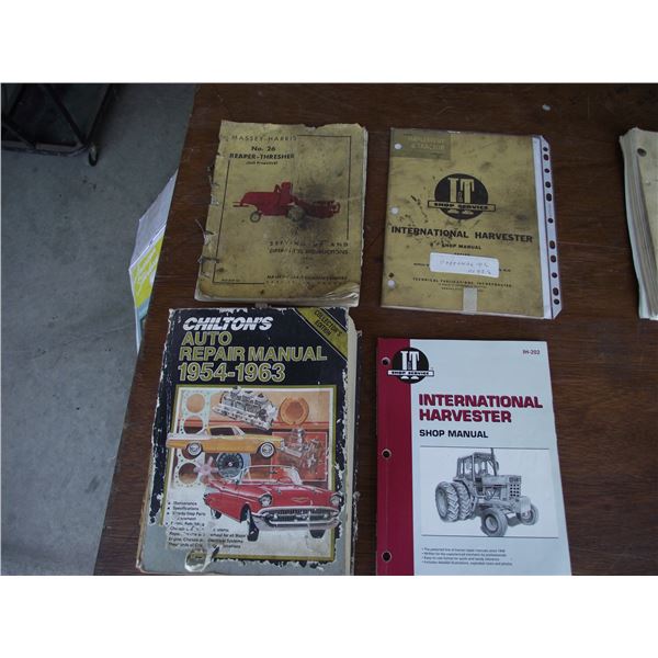 Qty of older repai manuals and books. (8 total)