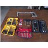 Image 1 : 2-Dewalt drill bit sets, 2- sets small wrenches, mini light kit, 3-jig saw blades, and 1 hacksaw.