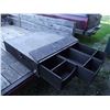 Image 2 : 1 custom made slider tool box for pickup, treated and in great shape.  47"x 47"x10, 3 drawers.