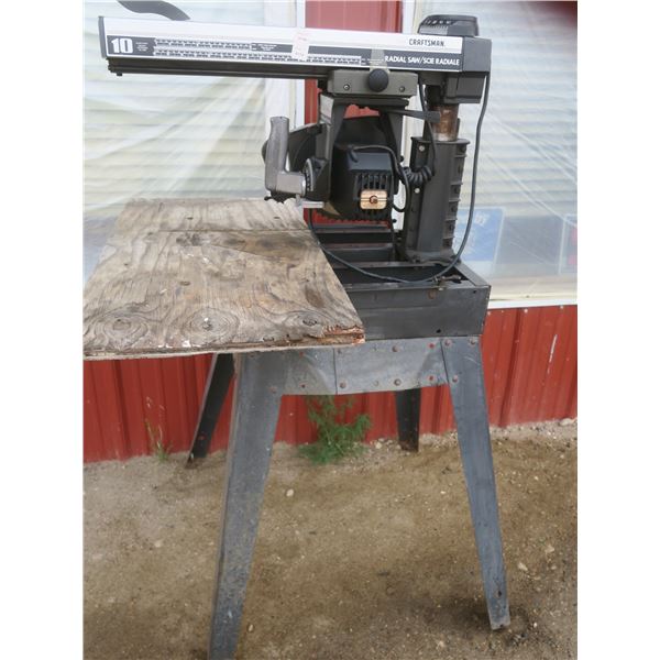Craftsman radial arm saw and stand