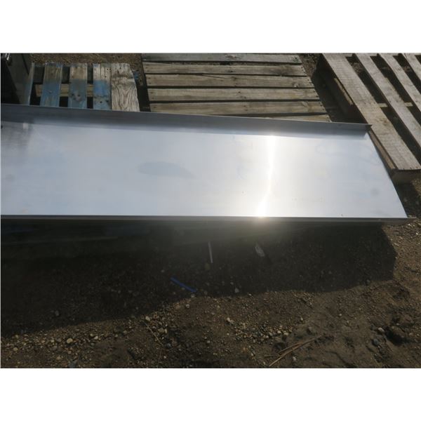 3 stainless steel countertops - 7'4"x2'
