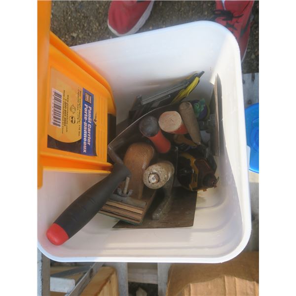 bucket of cement working tools