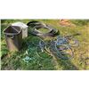 Image 3 : Garbage can, garden hose, water sprinkler, lawn edging, float & laundry bin