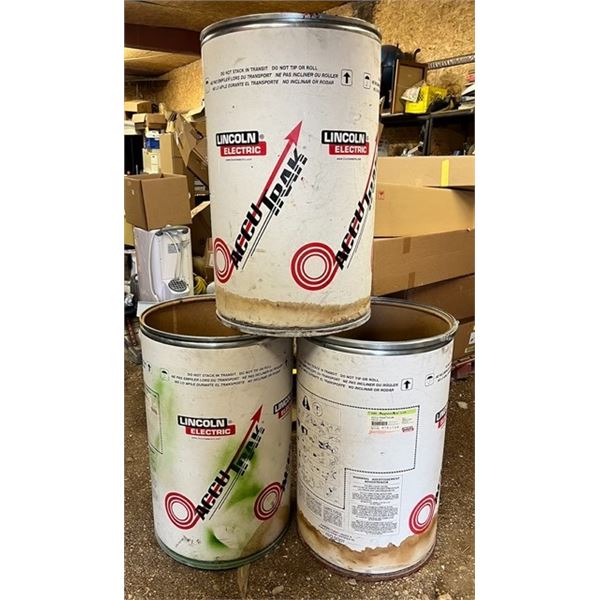 Large weld wire barrels x3 - good as garbage cans for recycling