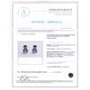 Image 4 : 2.99 ctw Diamond 18K White Gold Stud Earrings