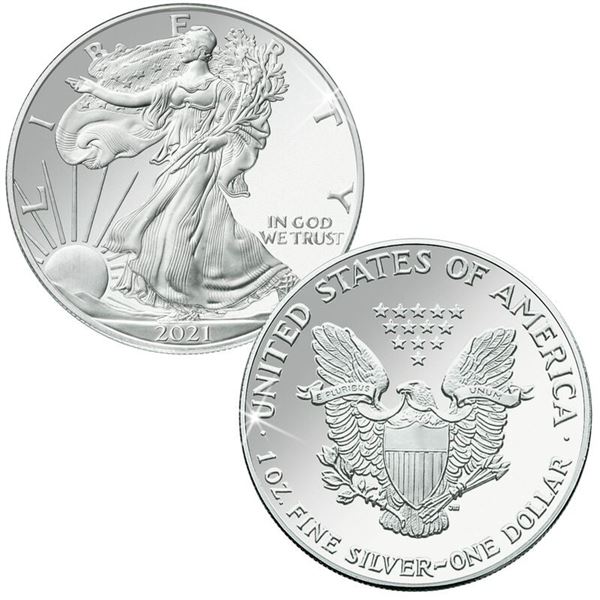 2021 American Silver Eagle.999 Fine Silver Dollar Coin