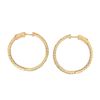 Image 3 : 2.20 ctw Diamond Hoop Earrings - 14KT Yellow Gold