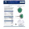 Image 3 : 5.99 ctw Emerald and 0.68 ctw Diamond Platinum Ring
