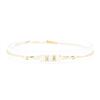 Image 1 : 1.60 ctw Opal and Diamond Bracelet - 14KT Yellow Gold