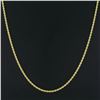 Image 4 : Unisex 14K Yellow Gold 18.5" 2.9mm Polished Solid Rope Link Chain Necklace