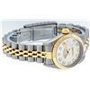 Image 4 : Rolex Ladies Two Tone 18K Quickset Sapphire Silver Diamond Datejust Wristwatch