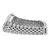 Image 5 : Rolex Midsize 31MM Quickset Stainless Steel Silver Index 18K Diamond And Sapphir