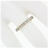 Image 3 : Classic 14k Gold 1.0 ctw 23 Channel Set Round Diamond Stackable Wedding Band Rin