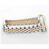 Image 6 : Rolex Ladies Quickset 2T 18K & Steel Champagne Index Dial Diamond Pyramid Bezel