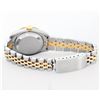Image 9 : Rolex Ladies Quickset 2T 18K & Steel Champagne Index Dial Diamond Pyramid Bezel