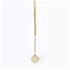Image 5 : 18k Gold 0.12 ctw Bezel Diamond Golden Pearl Dangle Dual Cable Link Chain Neckla