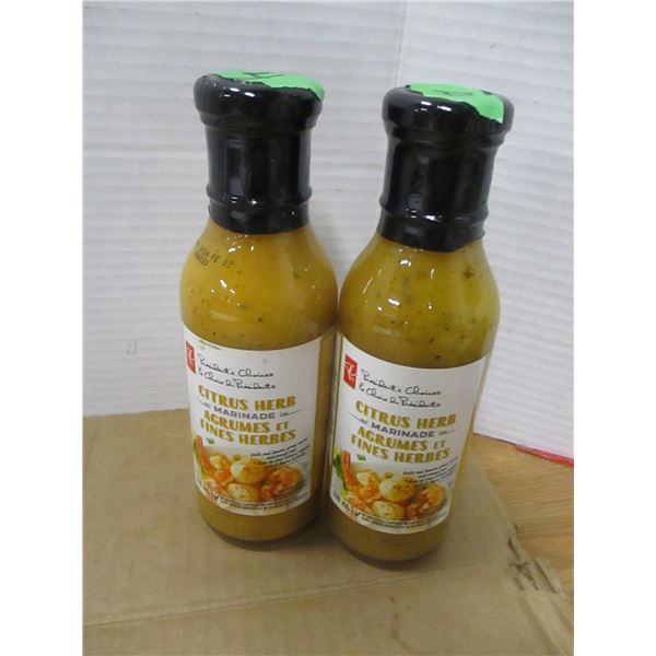 SHELF PULLS (AS IS):  CITRUS HERB MARINADE - 2 BOTTLES