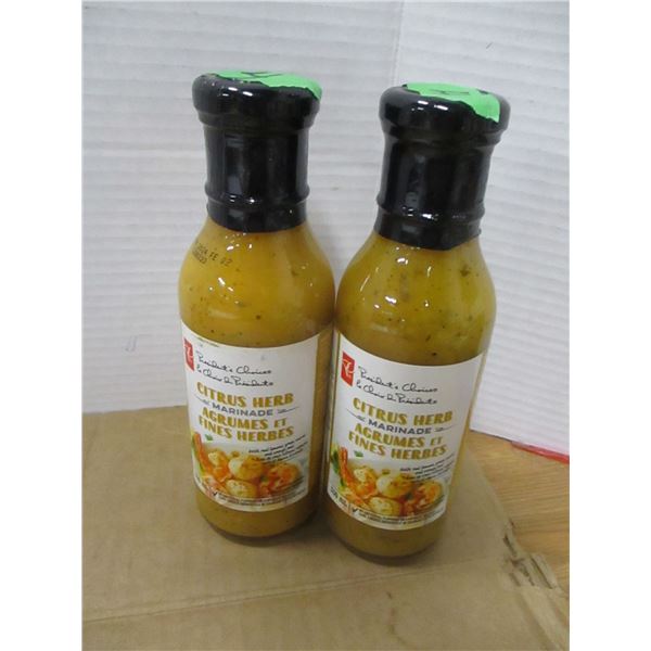 SHELF PULLS (AS IS):  CITRUS HERB MARINADE - 2 BOTTLES