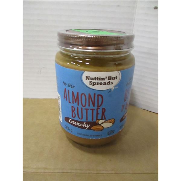 SHELF PULLS (AS IS):  CRUNCHY ALMOND BUTTER (365G) - JAR
