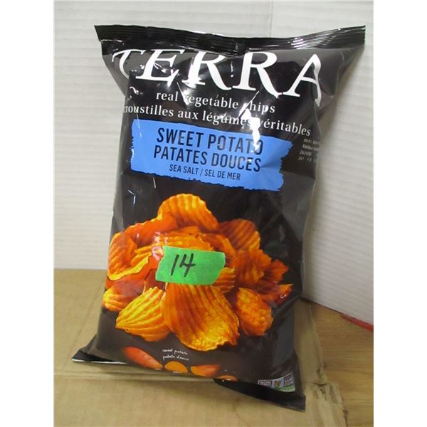 SHELF PULLS (AS IS):  TERRA SWEET POTATO SHIPS (141G) - BAG