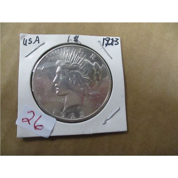 1923 USA MORGAN SILVER DOLLAR