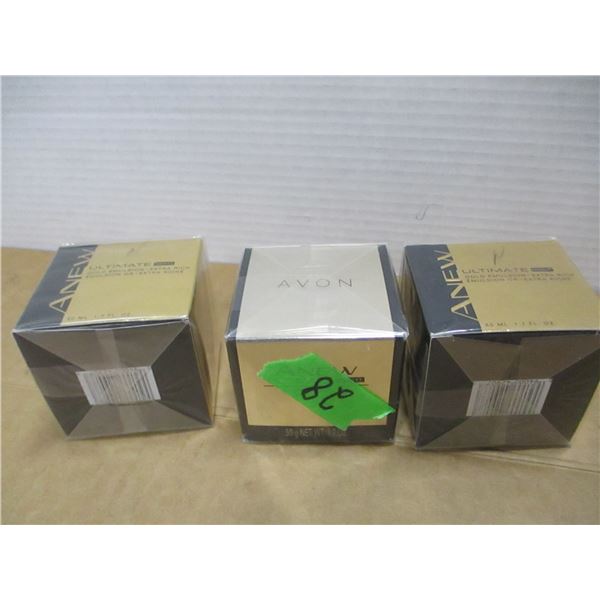 STORE CLOSE-OUT (AS IS):  3 JARS AVON CREAM