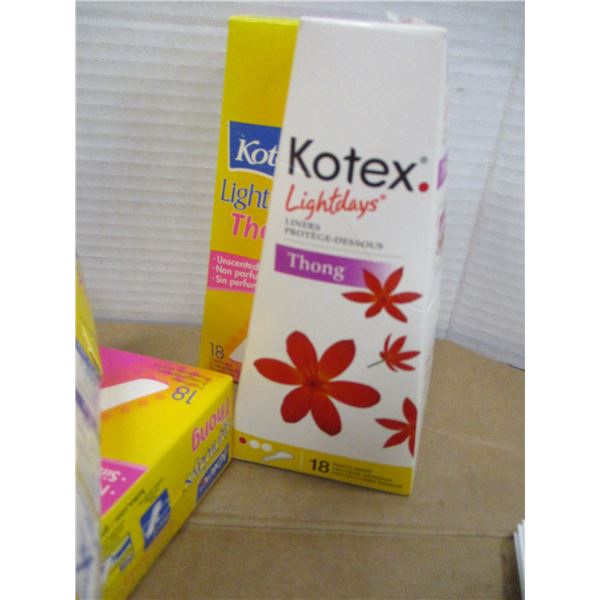STORE CLOSE-OUT (AS IS):  KOTEX - 9 BOXES