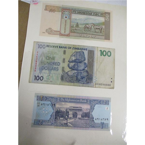 WORLD CURRANCY BANK NOTE SET