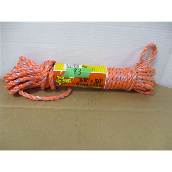 STORE CLOSE-OUT (AS IS):  3/8 X 50' ROPE