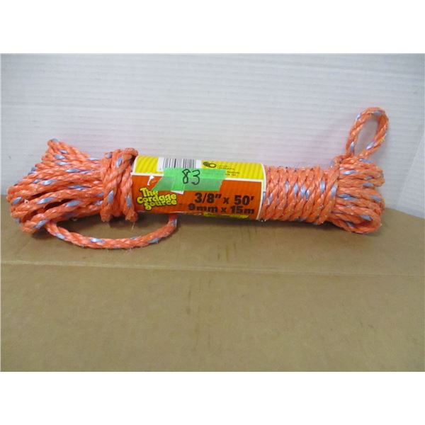 STORE CLOSE-OUT (AS IS):  3/8 X 50' ROPE