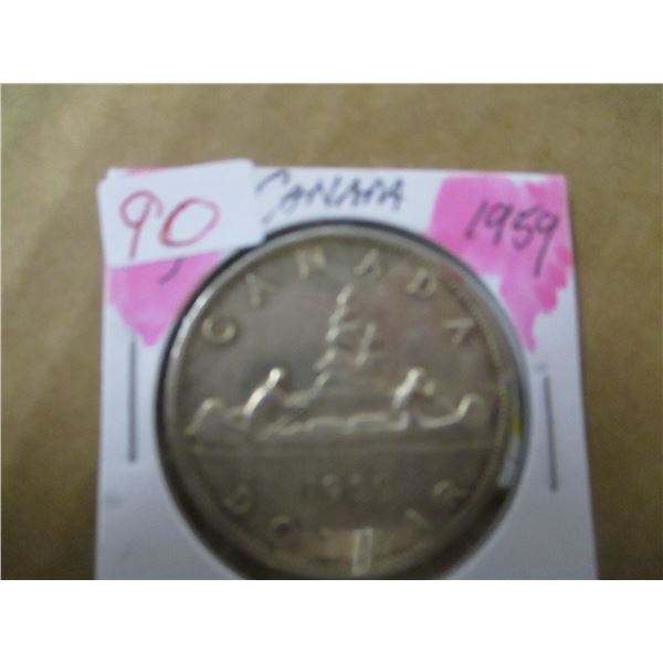 1959 CANADA SILVER DOLLAR