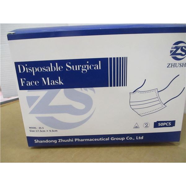 STORE CLOSE-OUT (AS IS):  FACE MASKS (50) - BOX