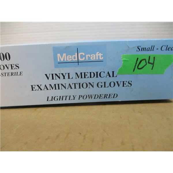 STORE CLOSE-OUT (AS IS):  VINYL GLOVES (SMALL/100) - BOX
