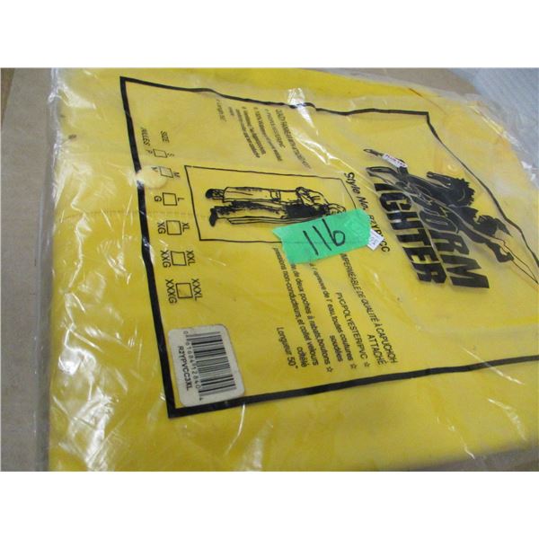 STORE CLOSE-OUT (AS IS):  3 PIECE RAIN SUIT (SIZE XXXL)
