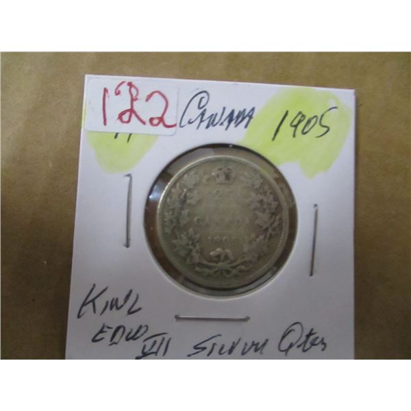 1905 KING EDWARD VII SILVER QUARTER