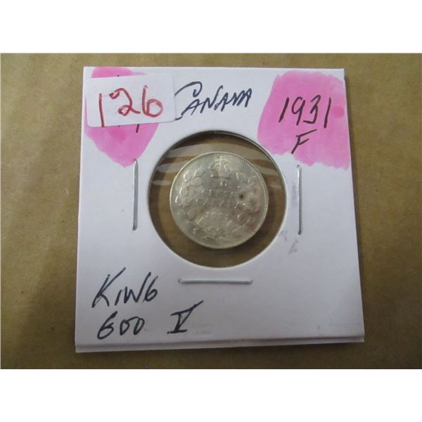 1931 FINE CANADA KING GEORGE V SILVER DIME