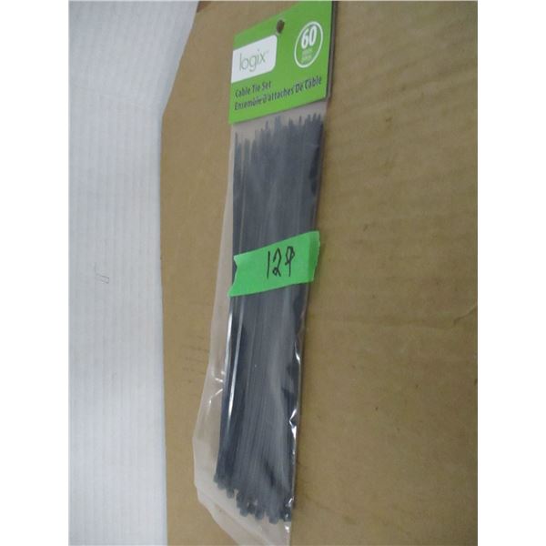 STORE CLOSE-OUT (AS IS):  8" CABLE TIES (60) - BAG