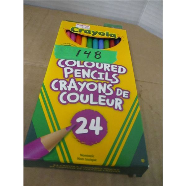 STORE CLOSE-OUT (AS IS):  CRAYOLA COLORED PENCILS (24) - PACKAGE