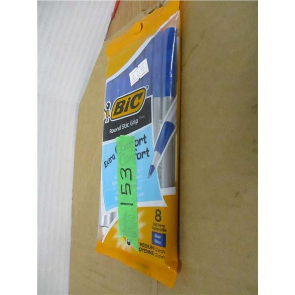 STORE CLOSE-OUT (AS IS):  BIC PENS (8) - PACKAGE