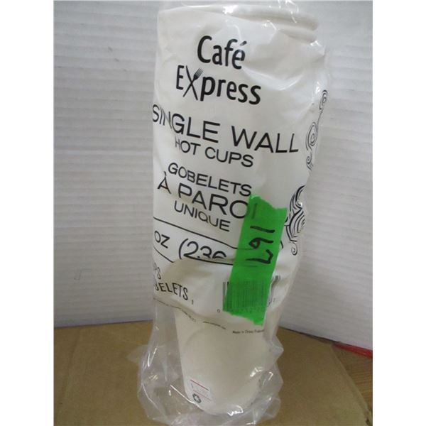 STORE CLOSE-OUT (AS IS):  8 OZ CUPS (25) - PACKAGE