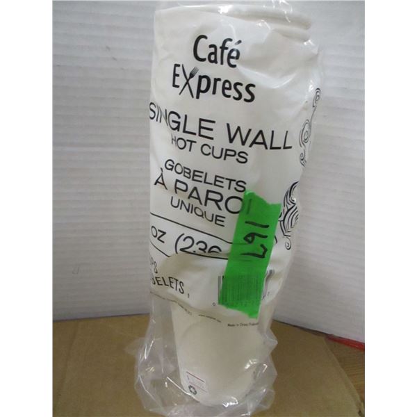 STORE CLOSE-OUT (AS IS):  8 OZ CUPS (25) - PACKAGE