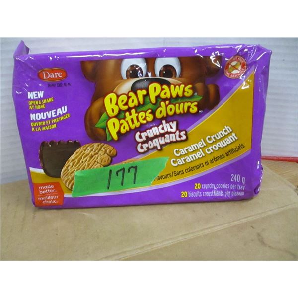 SHELF PULLS (AS IS):  BEAR PAW CARAMEL COOKIES (240G) - BOX