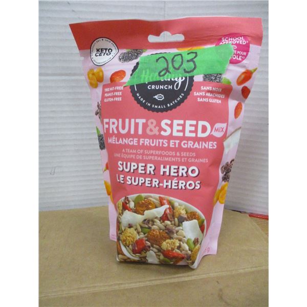SHELF PULLS (AS IS):  FRUIT & SEED SNACKS