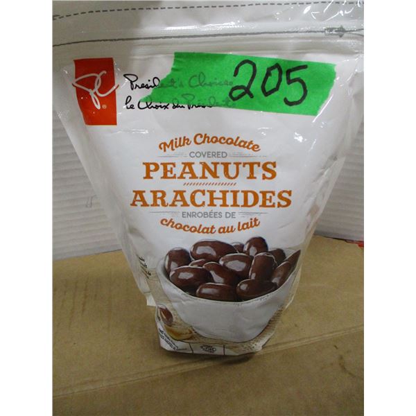 SHELF PULLS (AS IS):  MILK CHOCOLATE COVERED PEANUTS - PACKAGE